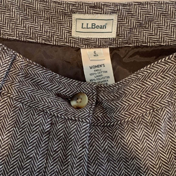 L.L. Bean size 6 Regular Herringbone Vintage Pants - Picture 5 of 14